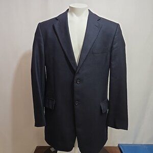 John W Nordstrom Loro Piana Navy Blazer Mens Size 44L 100% Cashmere Sport Coat